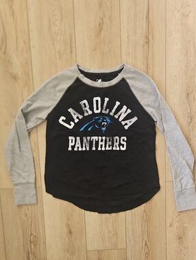 Carolina Panthers Long-Sleeve Tee - Black & Gray G-III 4 HER Medium / Large
